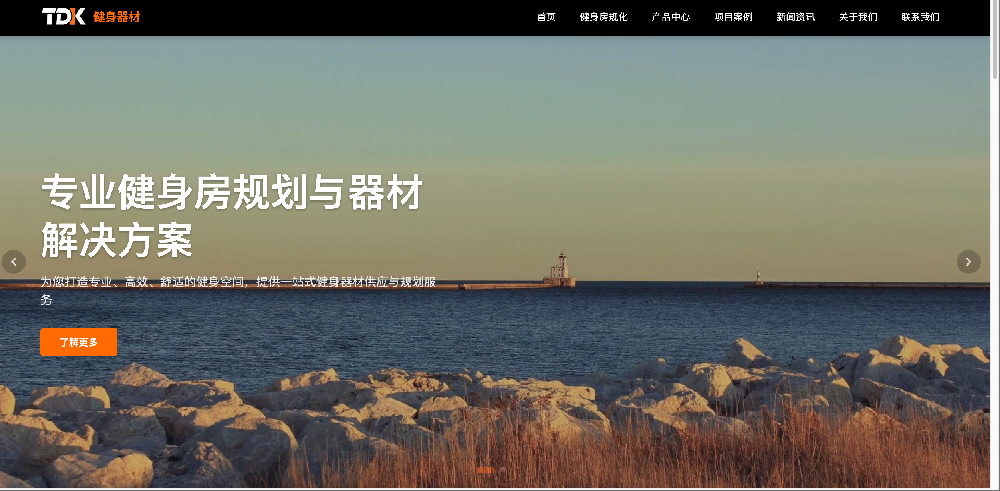 TDK 健身器材网站设计案例